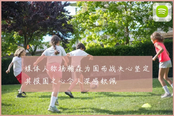 媒体人称杨瀚森为国而战决心坚定其报国之心令人深感钦佩